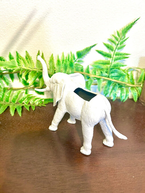 Up-cycled White Elephant Planter - Image 3