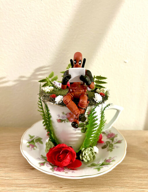 Deadpool from Deadpool Tea Cup Terrarium