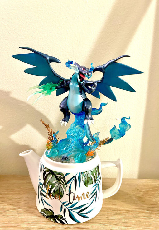 Huge Mega Charizard X Tea Cup Terrarium