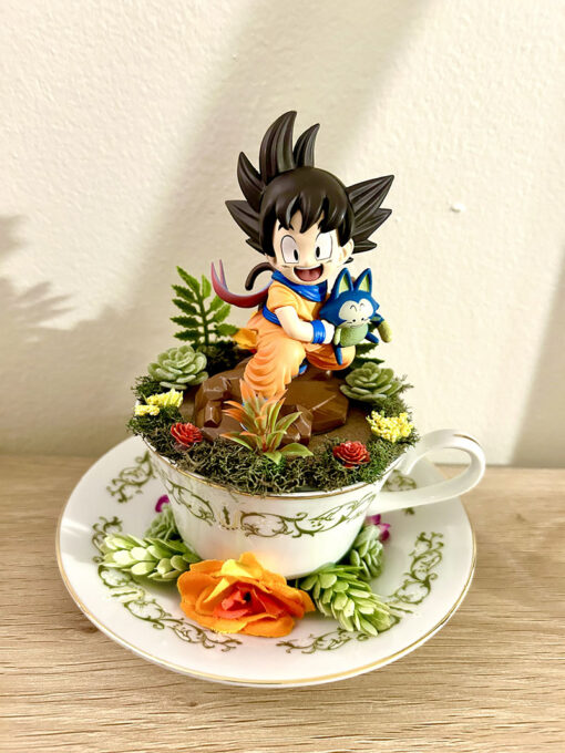 Goku from Dragonball Tea Cup Terrarium - Image 2