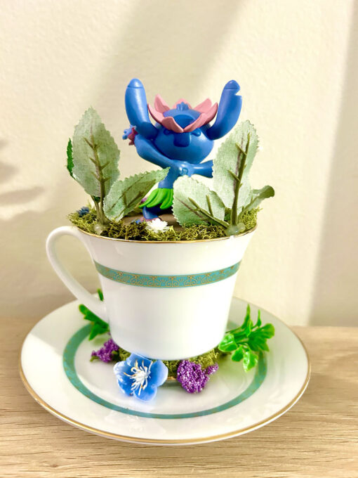 Stitch From Lilo & Stitch Tea Cup Terrarium - Image 2