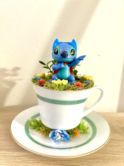 Stitch From Lilo & Stitch Tea Cup Terrarium