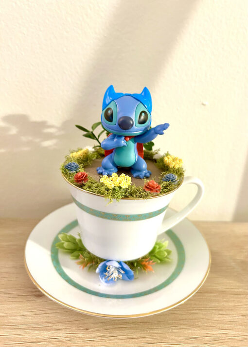 Stitch From Lilo & Stitch Tea Cup Terrarium - Image 2