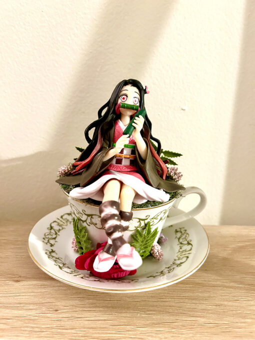 Nezuko Kamado From Demon Slayer Tea Cup Terrarium