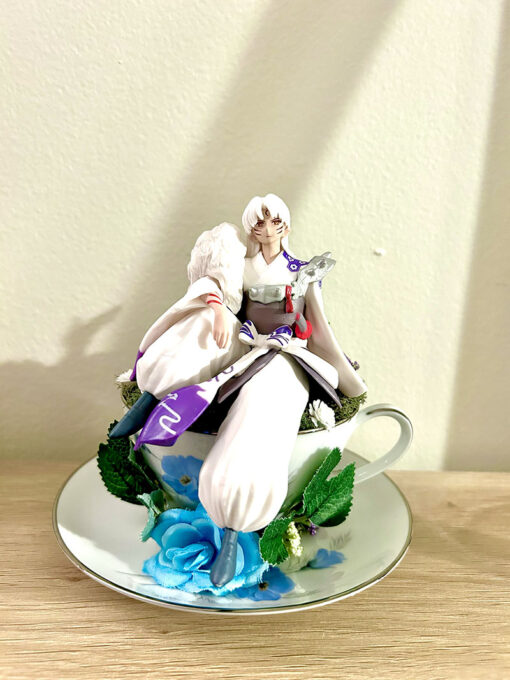 Sesshomaru from Inuyasha Tea Cup Terrarium