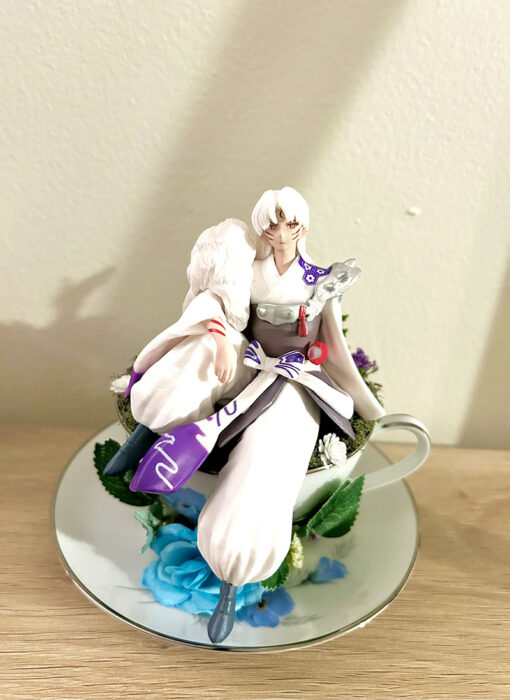 Sesshomaru from Inuyasha Tea Cup Terrarium - Image 2