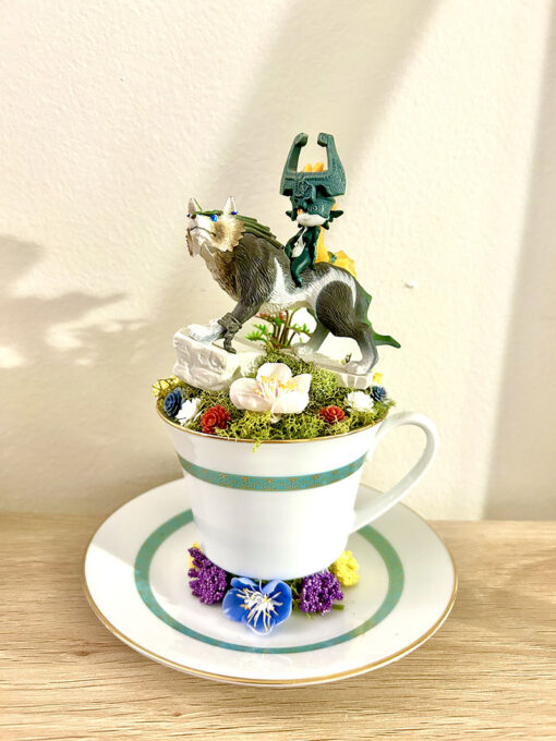 Link From Legend Of Zelda Tea Cup Terrarium