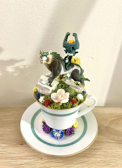 Link From Legend Of Zelda Tea Cup Terrarium - Image 2