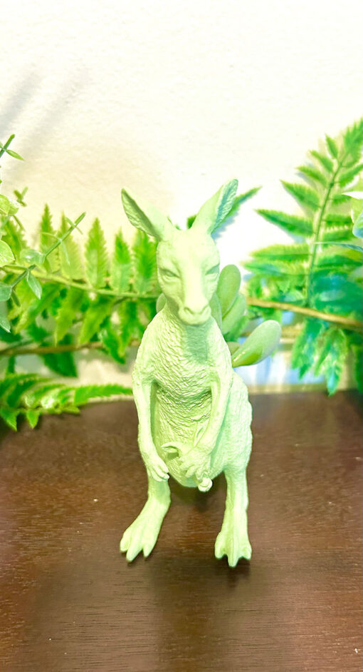 Up-cycled Mint Green Kangaroo Planter - Image 2