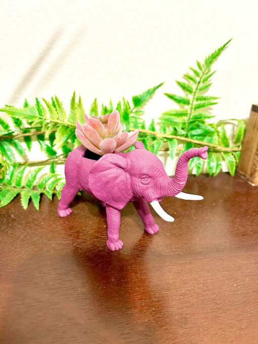 Up-cycled Mulberry Elephant Planter