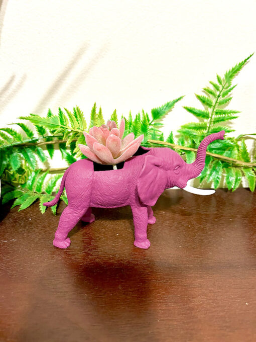 Up-cycled Mulberry Elephant Planter - Image 2