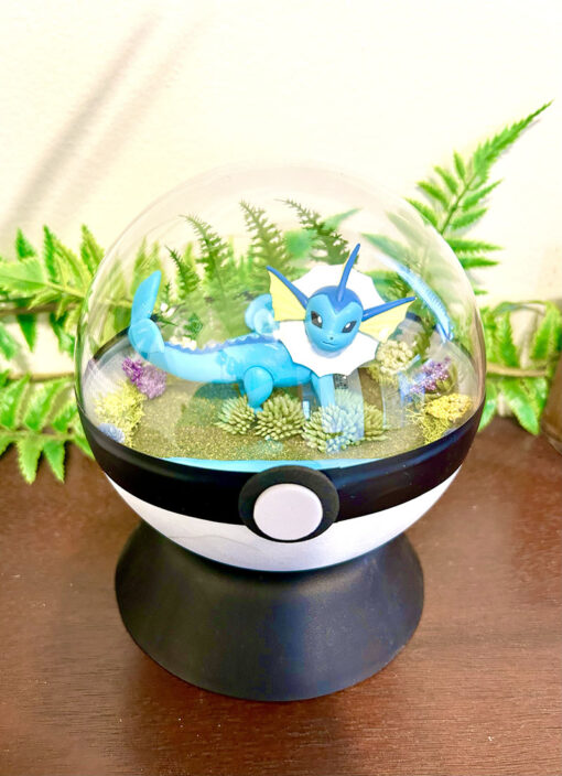 Huge Vaporeon Pokeball Terrarium