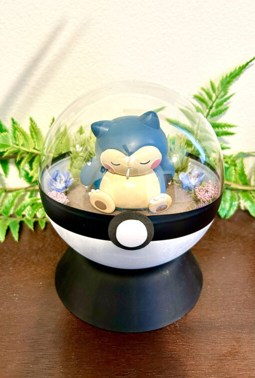 Huge Snorlax Pokeball Terrarium