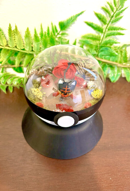 #725 Litten Pokeball Terrarium - Image 2