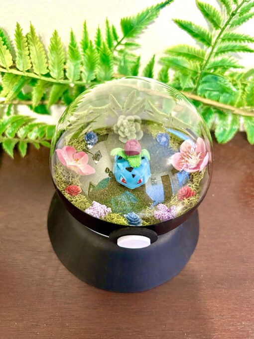 #002 Ivysaur Pokeball Terrarium - Image 2