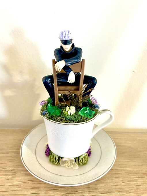 Satoru Gojo From Jujutsu Kaisen Tea Cup Terrarium - Image 2