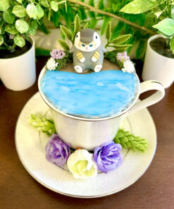Alternative view of Cat Tea Cup Terrarium