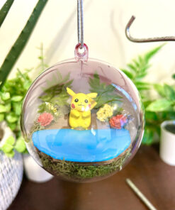Pikachu Pokeball Terrarium Ornament