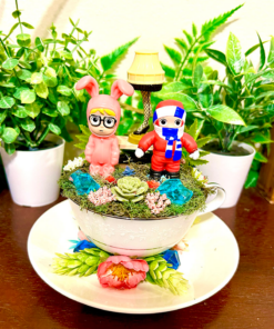 A Christmas Story Tea Cup Terrarium