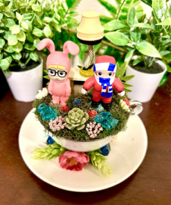 Alternative view of A Christmas Story Tea Cup Terrarium
