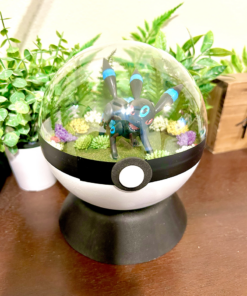 Huge Shiny Umbreon Pokeball Terrarium