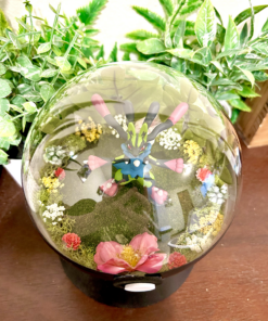 Alternative view of Huge Shiny Mega Lucario Pokeball Terrarium