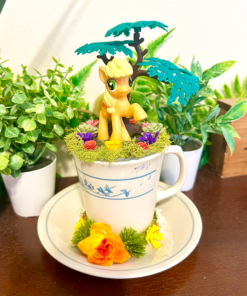 Apple Jack from My Little Pony Tea Cup Terrarium