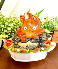 Huge Calcifer Tea Cup Terrarium