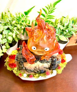 Alternative view of Huge Calcifer Tea Cup Terrarium