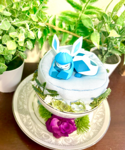 Alternative view of Glaceon from Pokemon Tea Cup Terrarium