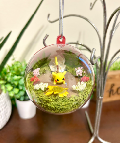 Pikachu Pokeball Terrarium Ornament