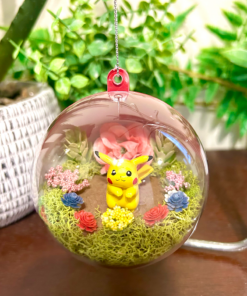 Pikachu Pokeball Terrarium Ornament