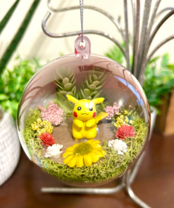 Pikachu Pokeball Terrarium Ornament