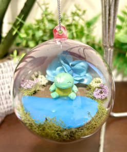 Squirtle Pokeball Terrarium Ornament