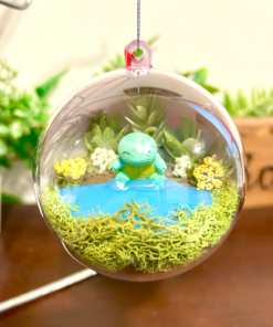 Squirtle Pokeball Terrarium Ornament