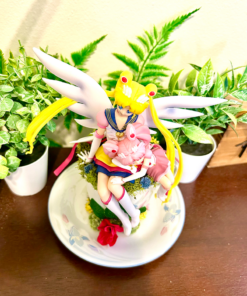 Alternative view of Sailormoon & Chibi Moon from Sailormoon Tea Cup Terrarium