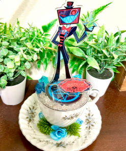 Alternative view of Vox from Hazbin Hotel Tea Cup Terrarium