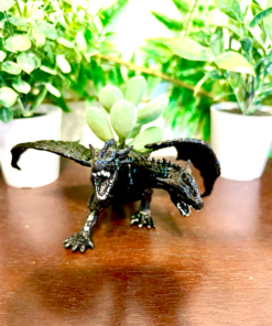 Up-cycled Black Dragon Animal Planter