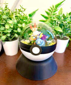 #810 Scorbunny, Grookey & Sobble Pokeball Terrarium