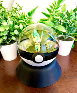 #470 Leafeon Pokeball Terrarium