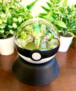 #470 Leafeon Pokeball Terrarium