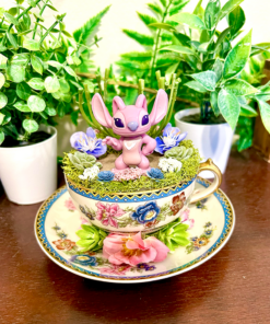 Angel From Lilo & Stitch Tea Cup Terrarium