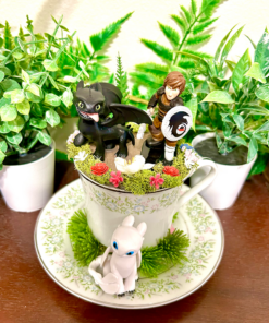 Alternative view of How To Train Your Dragon Tea Cup Terrarium