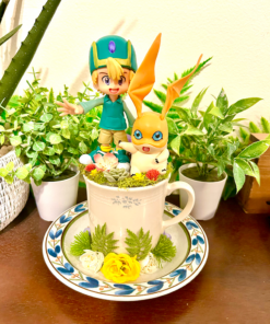 T.K. and Patamon From Digimon Tea Cup Terrarium
