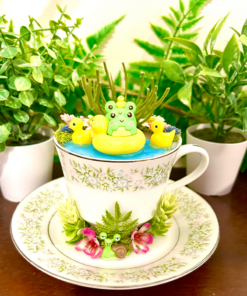Frog Tea Cup Terrarium
