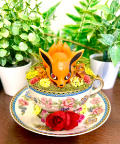 Kurama The Nine Tailed Fox From Naruto Tea Cup Terrarium