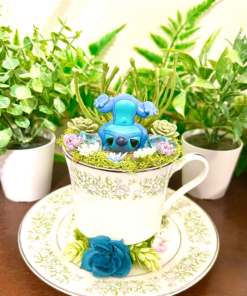 Stitch From Lilo & Stitch Tea Cup Terrarium