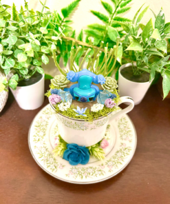 Alternative view of Stitch From Lilo & Stitch Tea Cup Terrarium