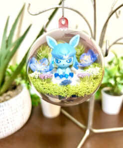 Glaceon Pokeball Terrarium Ornament