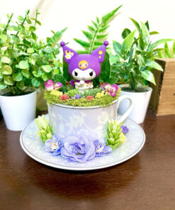 Kuromi From Sanrio Tea Cup Terrarium